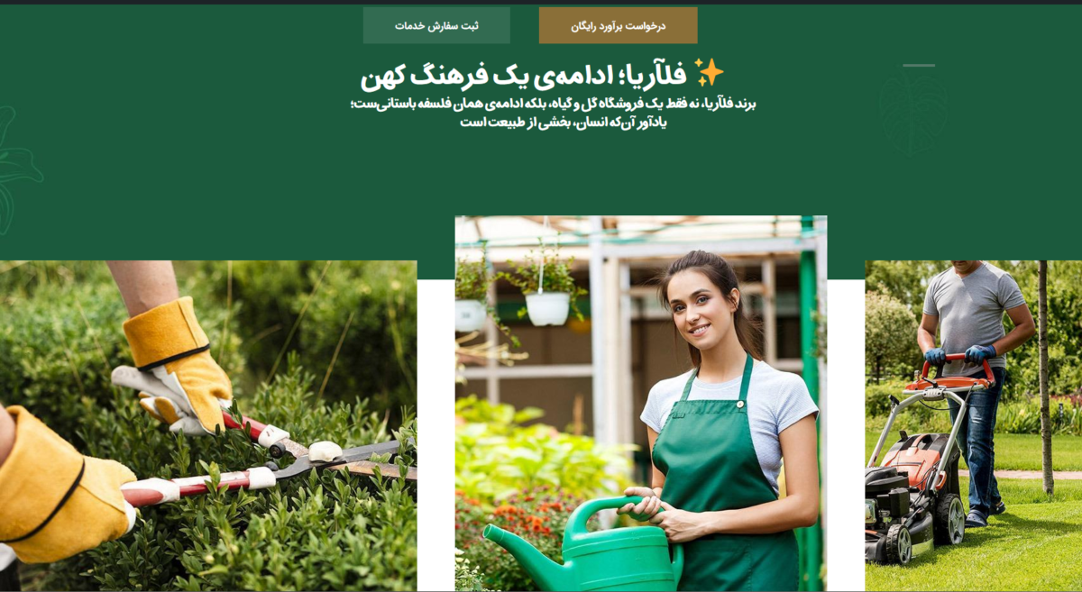 نمونه کار شرکتی و فروشگاهی / فلآریا